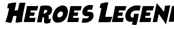 Heroes Legend font preview